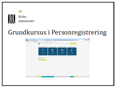 PP Grundkursus - Personregistrering For Kordegne